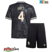 Camiseta Juventus Federico Gatti #4 Tercera Equipación para niños 2025-26 manga corta (+ pantalones cortos)